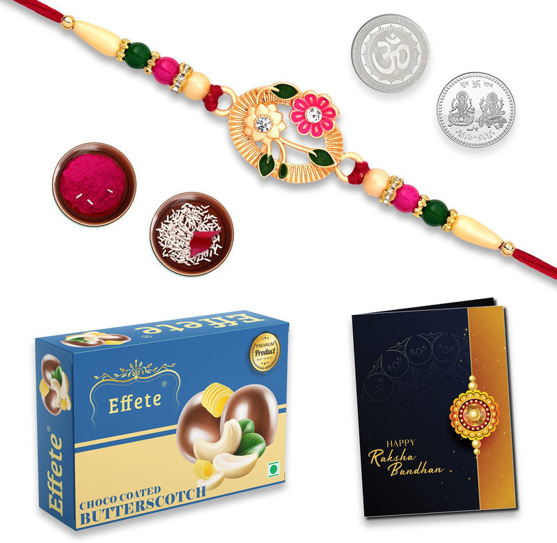 DeoDap Rakhi For Brother | Rakhi with Chocolate | Rakshabandhan gift set | Assorted Gift
