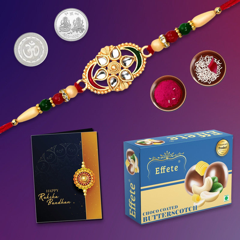 DeoDap Rakhi For Brother | Rakhi with Chocolate | Rakshabandhan gift set | Assorted Gift
