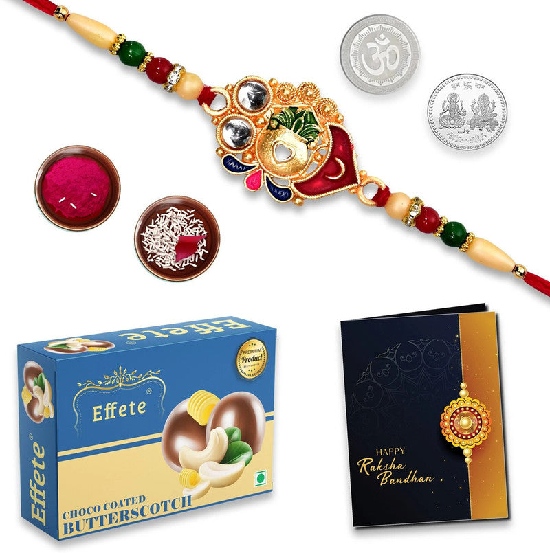 DeoDap Rakhi For Brother | Rakhi with Chocolate | Rakshabandhan gift set | Assorted Gift