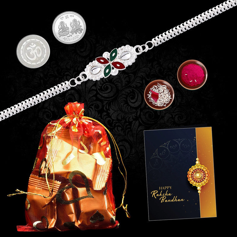 Rakhi gift for brother with 10pcs Chocolates | Rakhi Set of 1 | Assorted Gift Box