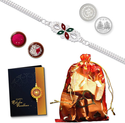 Rakhi gift for brother with 10pcs Chocolates | Rakhi Set of 1 | Assorted Gift Box