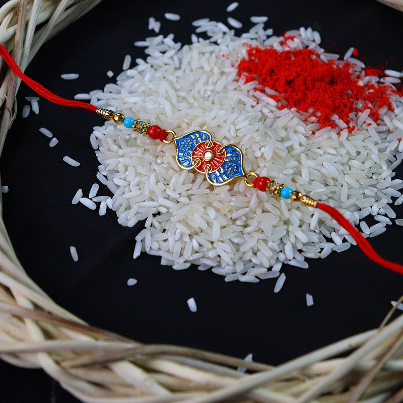 Rakhi gift for brother with 10pcs Chocolates | Rakhi Set of 1 | Assorted Gift Box