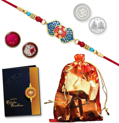 Rakhi gift for brother with 10pcs Chocolates | Rakhi Set of 1 | Assorted Gift Box