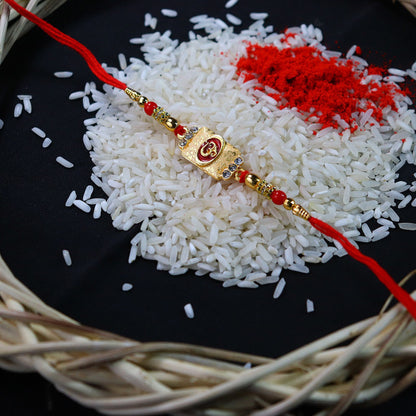 Rakhi Combo for Brother with Chocolate Magic(32-GM)Rakhi Gift | Plastic Gift Box