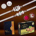 Rakhi gift for brother with Chocolate Almond(32-GM) | Rakhi Set | Assorted Gift Box