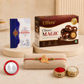 DeoDap Religious Rakhi Combo Gift Set for Brother | Choco Magic 32Gm | Chocolate