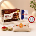 Rakhi Combo for Brother with Chocolate Magic(32-GM)Rakhi Gift | Assorted Gift Box