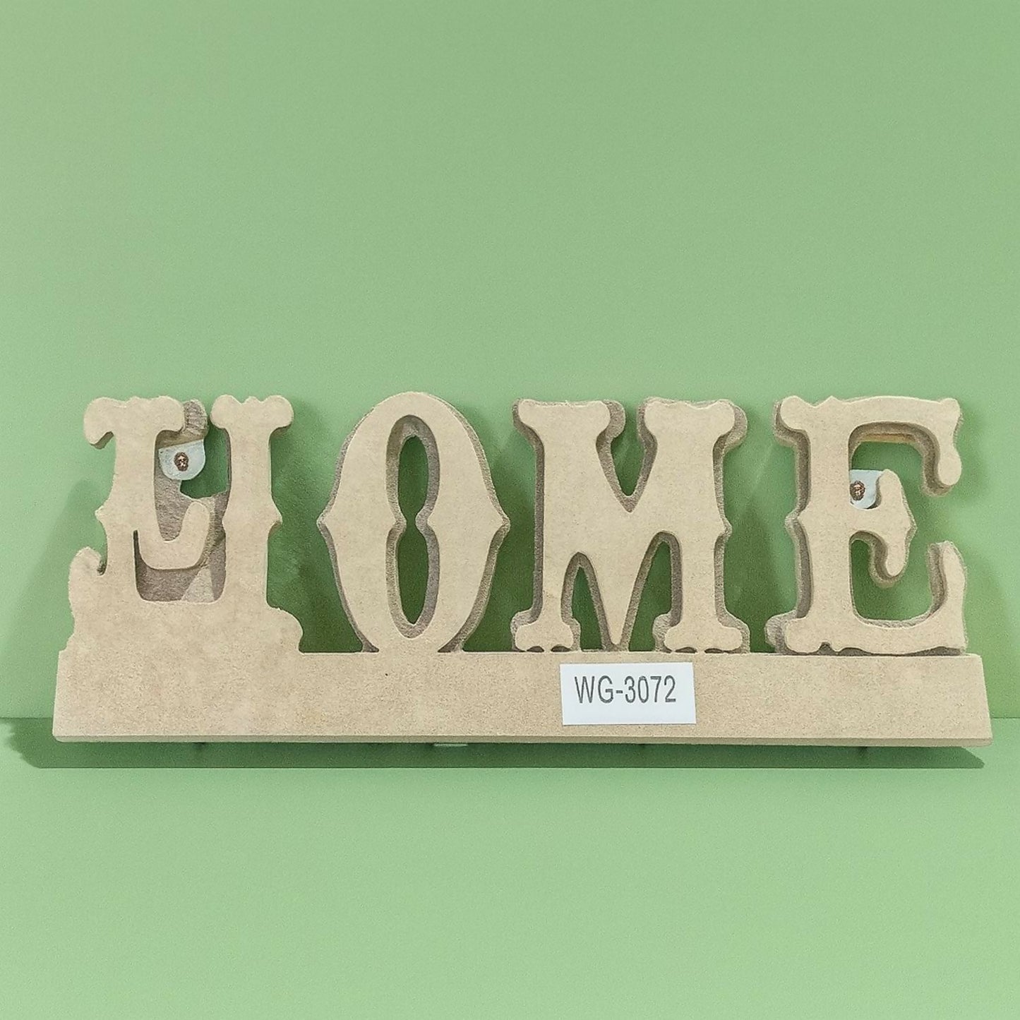Rustic Wooden Wall Key Holder with “HOME” Letter Design – Decorative Wall Mounted Key Rack with 4 Metal Hooks for Entryway, Living Room & Office Organizer