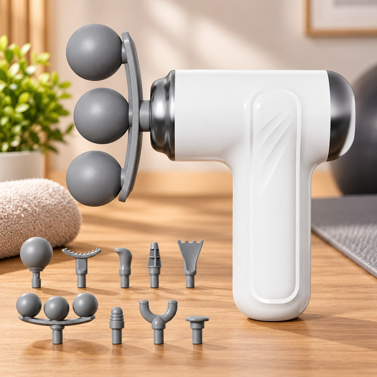 9-in-1 Massager Gun with Interchangeable Heads for Relaxation