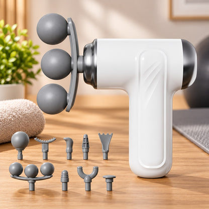 9-in-1 Massager Gun with Interchangeable Heads for Relaxation