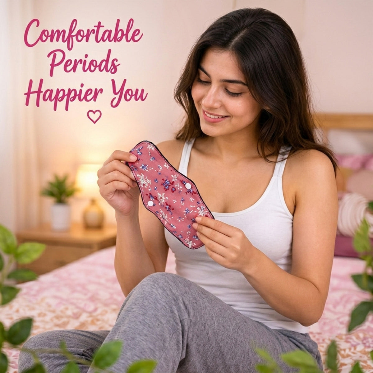 Reusable Cloth Sanitary Pads – 4 Pc Eco-Friendly Set