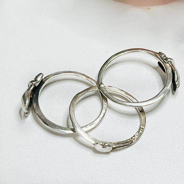 Three Interlocking Rings, Rings for Women and Girls Silver Ring | Vale ...