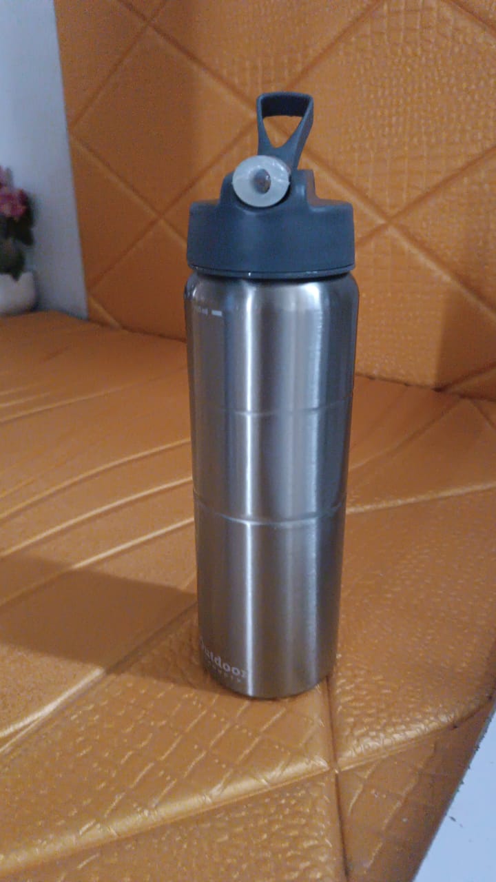 Steel Water Bottle | Fridge Water Bottle with straw (750ML)