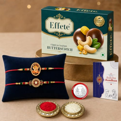 Rakhi for Brother with Chocolate 32gm - Raksha Bandhan Gift Set, Pack of 6