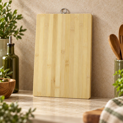 Bamboo Kitchen Chopping Board with Hanging Ring (36 x 26 Cm, 1 Pc)