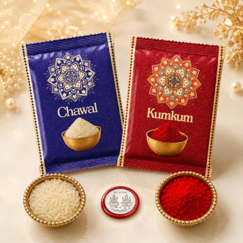 Rakhi for Brother with Chocolate Magic 96gm - Raksha Bandhan Gift Set, Pack of 7