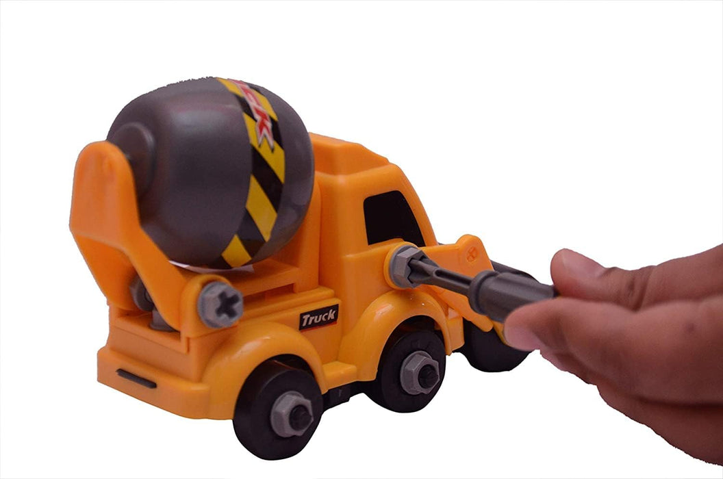 4647 Engineering vehicles Nut Assembly Vehicle Toy, DIY Nut Assembly Vehicle Model Toy Highly Simulation Children Kids Car Model Toy Set (2 Pc Set)