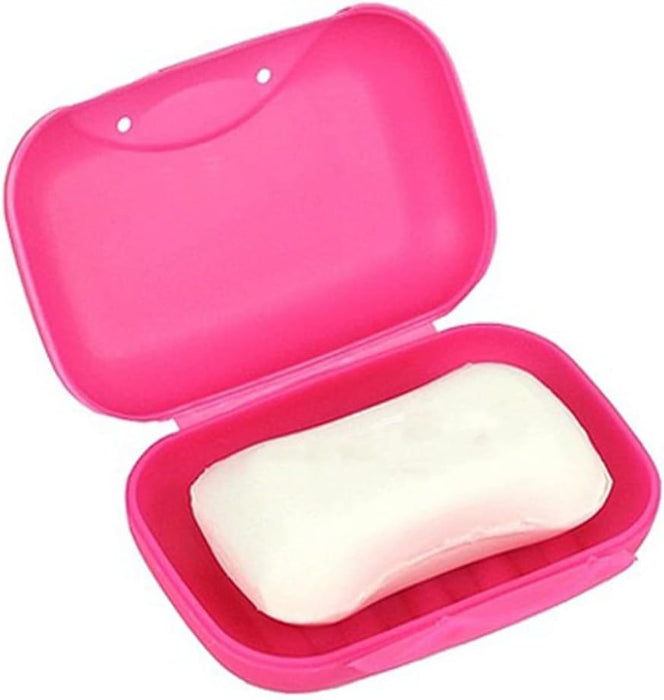 4592 Travel Soap Case Box Plastic Soap Box With Cover Waterproof Leakproof Soap Dish For Bathroom & Travel Use (1Pc)