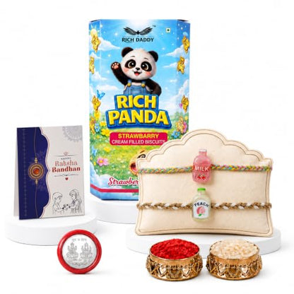 Food Rakhi for Brother with Biscuit 60gm - Rakshabandhan Gift Set, Pack of 6