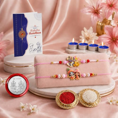 Tomy & Jeryy Rakhi Combo - Raksha Bandhan Gift with Tealight Candles 4pcs, Pack of 6