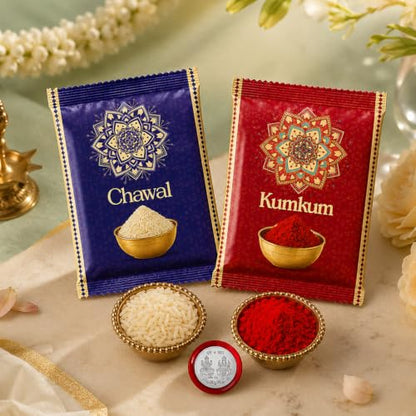 Rakhi for Brother with Chocolate 32gm - Raksha Bandhan Gift Set, Pack of 6