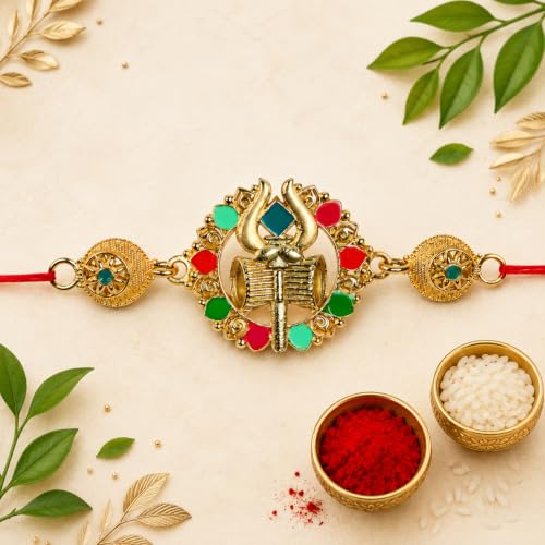 Turtle/Bro, Floral Rakhi Combo - Raksha Bandhan Gift with SS Water Bottle 1000ml