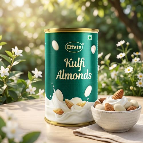 Square Rakhi for Brother with Kulfi Almonds - Raksha Bandhan Gift Set, Pack of 7