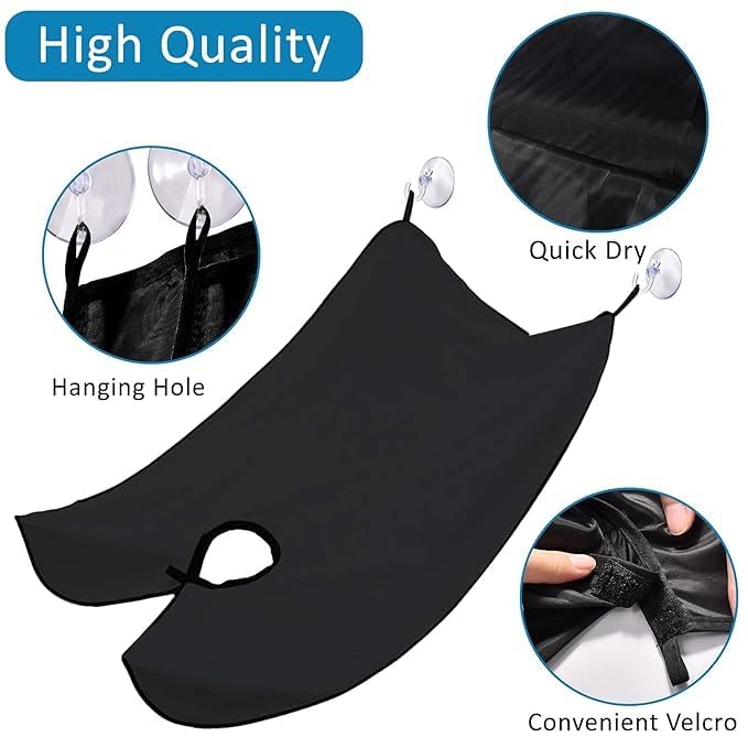 Beard Apron for Men, Shaving Cape with Suction Cups for Clean Trimming (1 Pc)