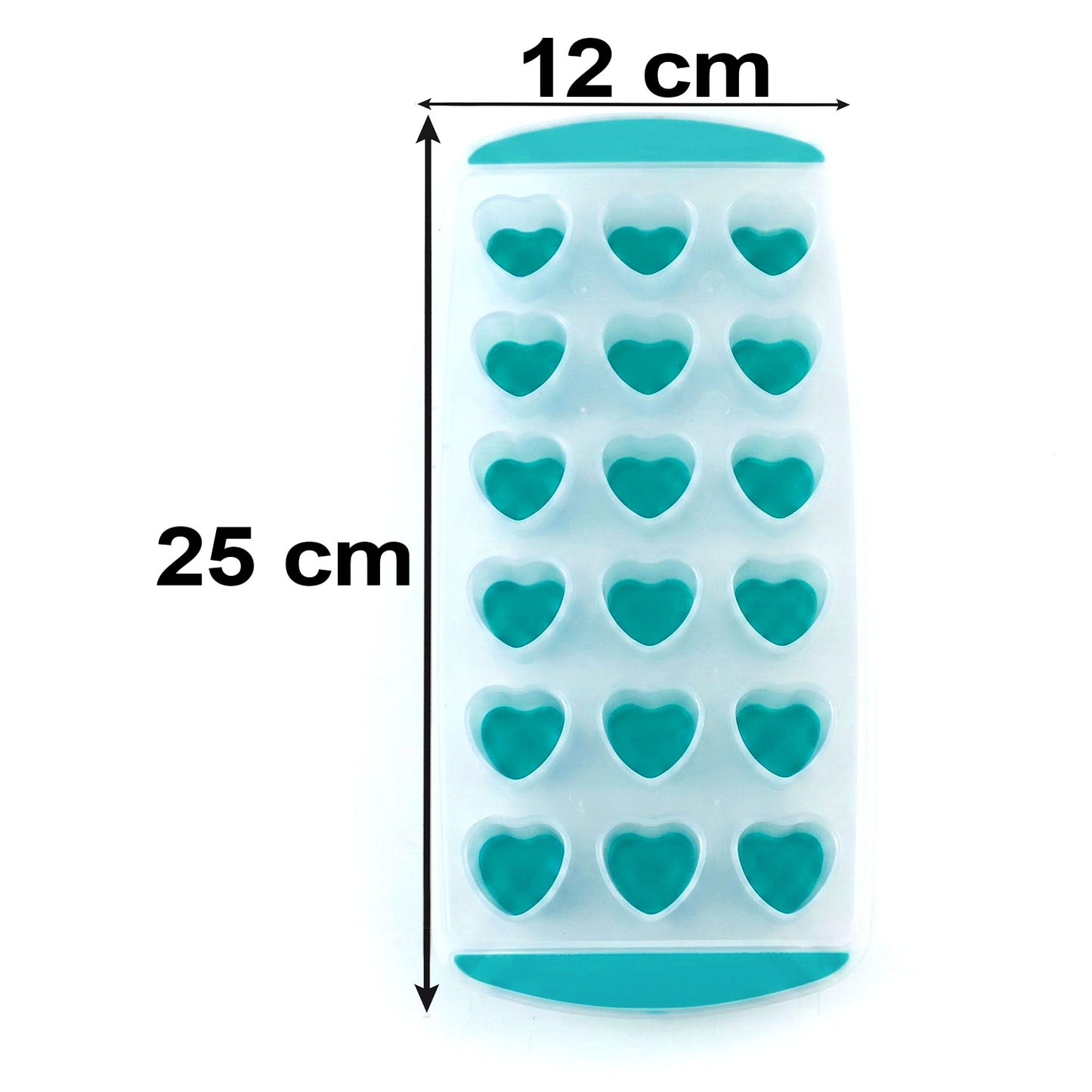 Heart ice tray size reference