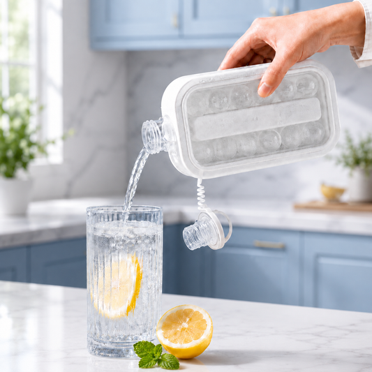Foldable Ice Tray – 2-in-1 Ice Ball Maker & Bottle | ChefAura