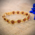 Gold-Plated Rudraksh Bracelet – Spiritual & Elegant | BBJ