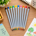 Wooden Colour Pencil Set with Sharpened Tips for School Art (10 Pc)