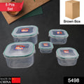 Kitchen Storage Containers – 5 Pc Airtight Set | Tidy Table