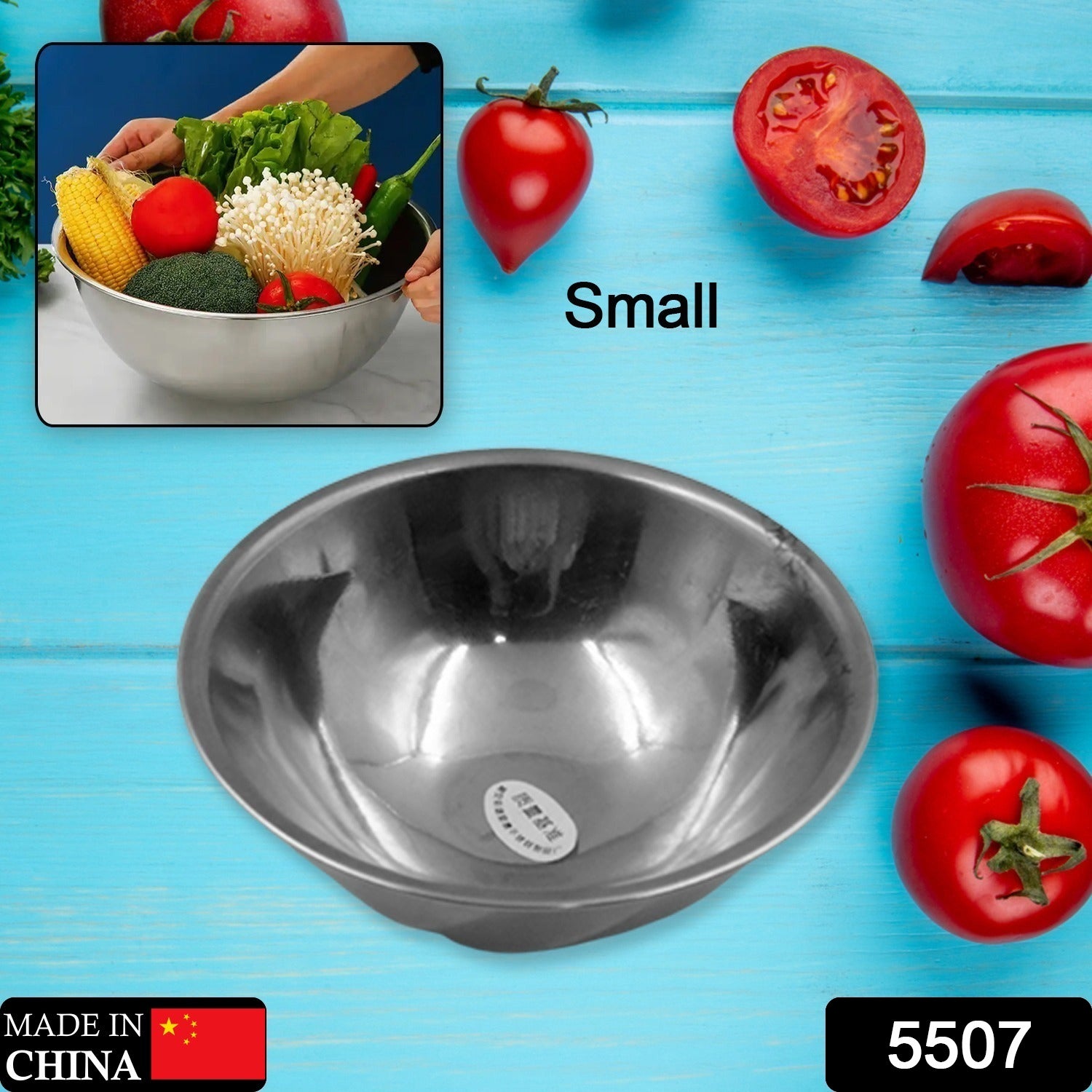 Steel serving bowl for dessert and curry