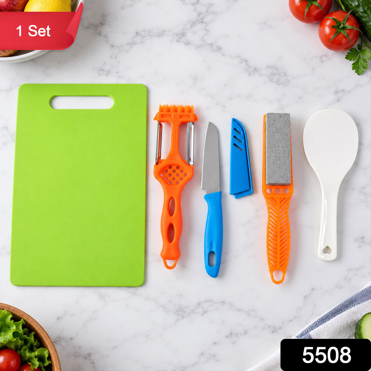 Chopping board knife set kitchen tool.