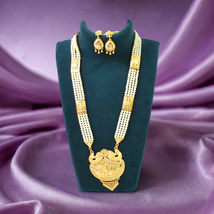 Moti Necklace Set - The Perfect Pearl Ensemble