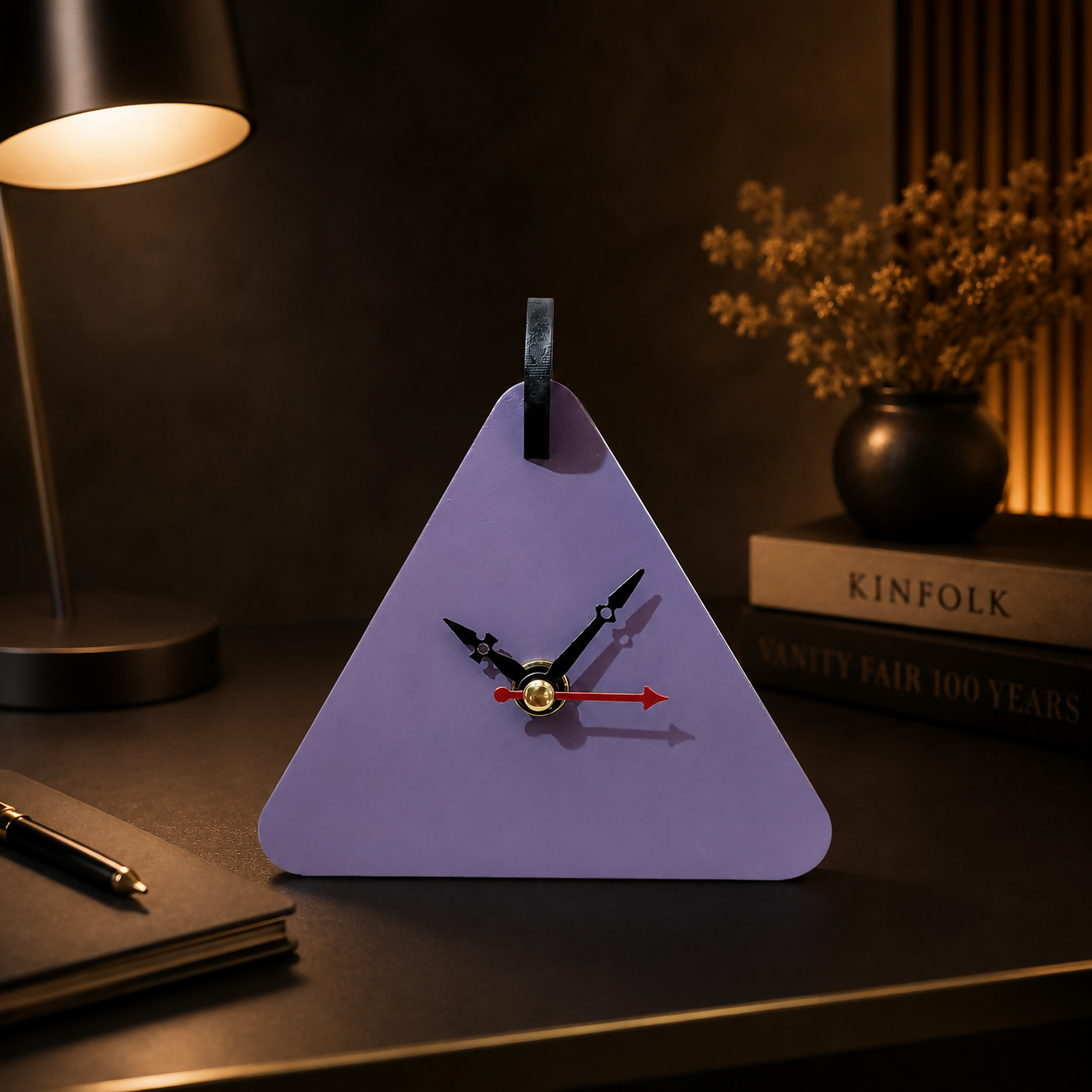 Triangle Table Clock 6