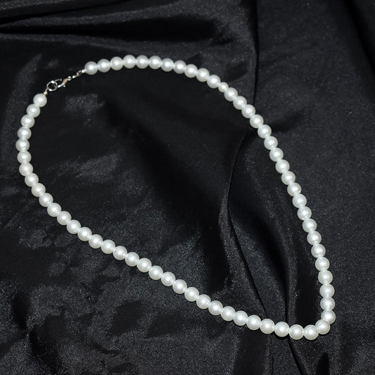 Motimala White Pearl Bead single and Double line Mala for Women and Girls