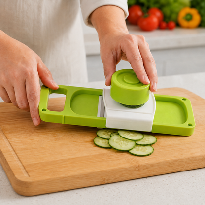Foldable Vegetable Slicer – 5-in-1 Multi-Blade | CookAura