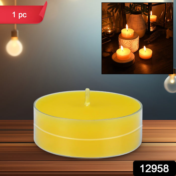 Tealight Diwali Candles for Home Decoration Smokeless Candles for Decorations Long Burning for Mood Dinners Parities Home Decoration Wedding Candle (1 Pc / Mix Color)