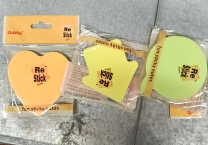 Star-shaped sticky notes on desk