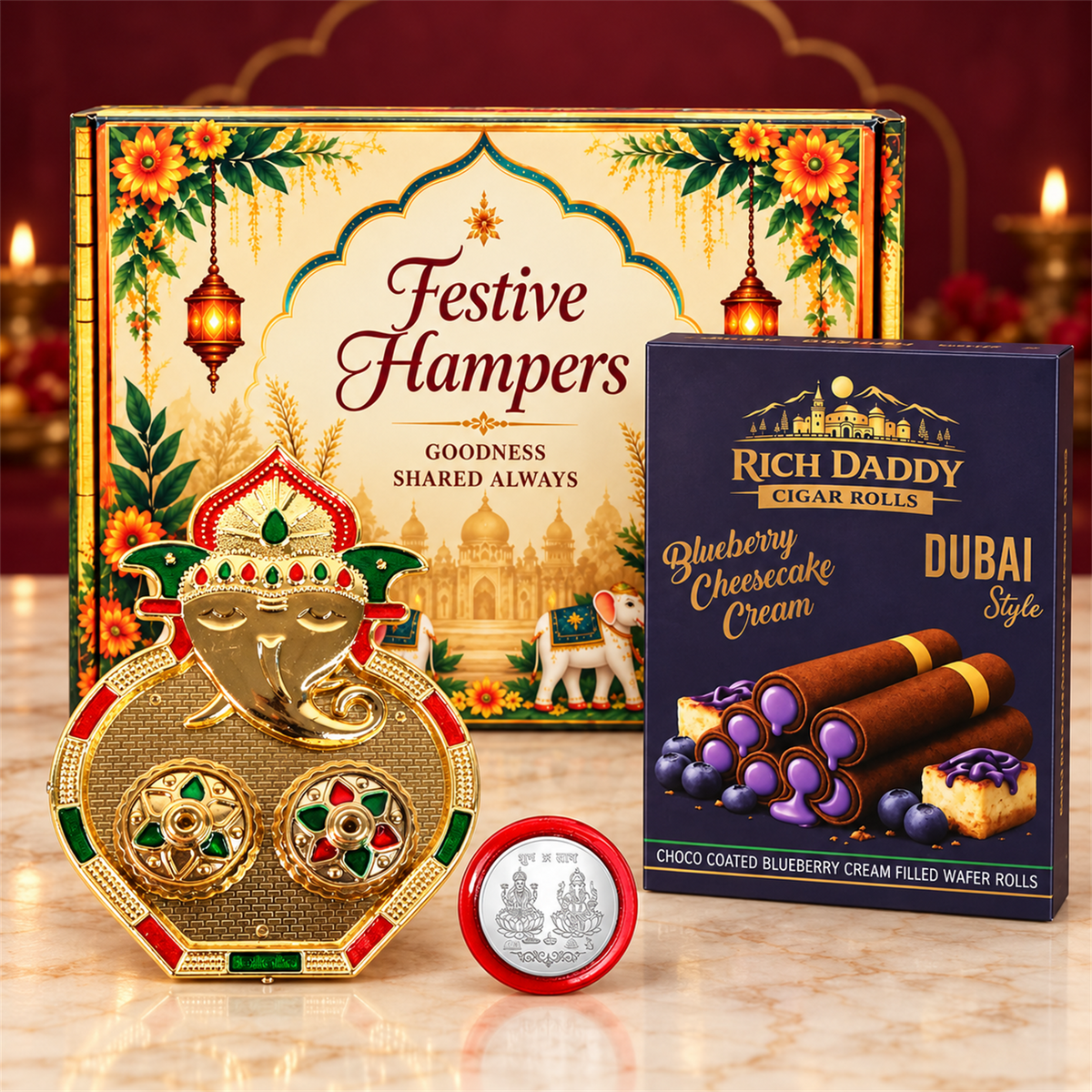 Blueberry Wafer and Kumkum Combo