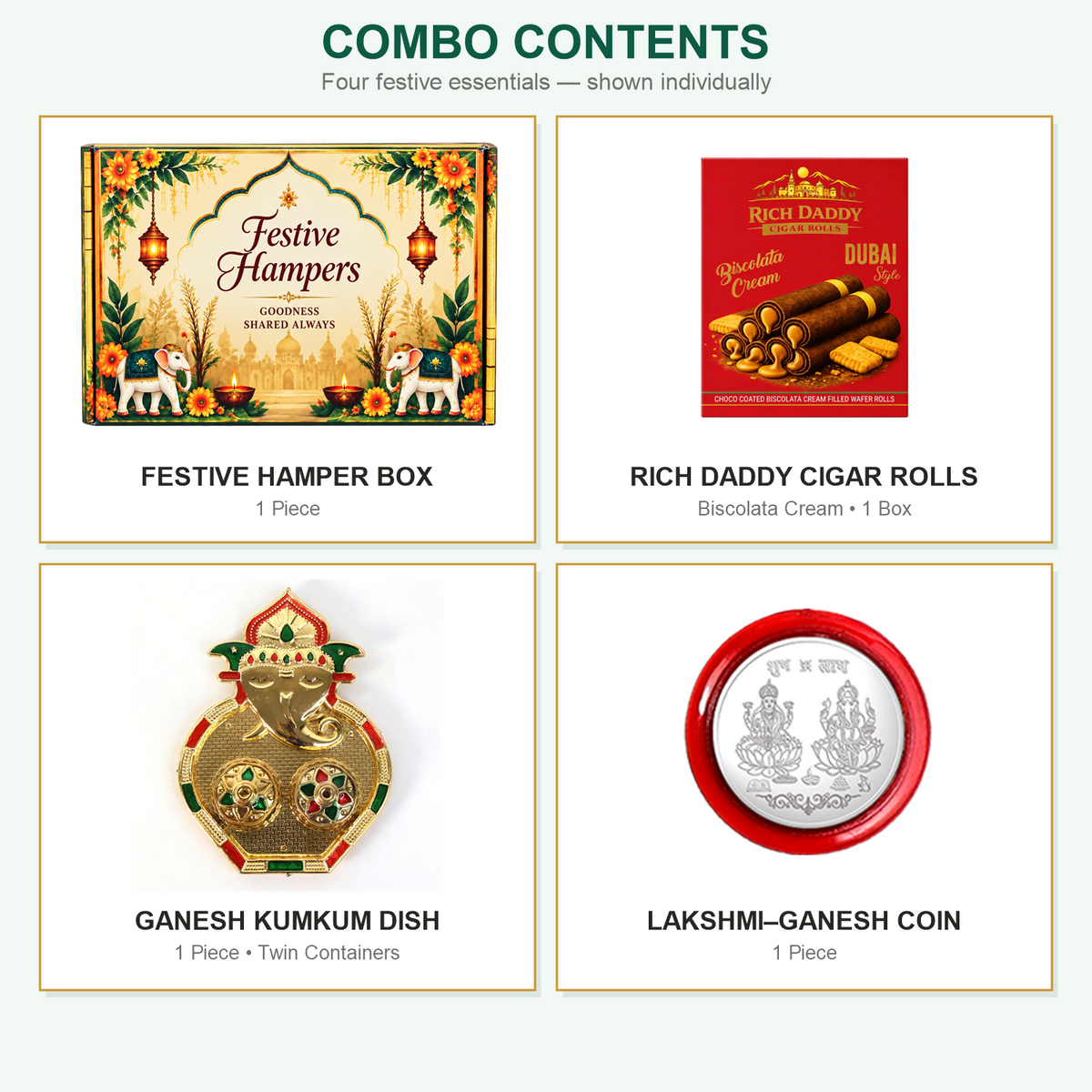 Kumkum Dish Hamper Contents