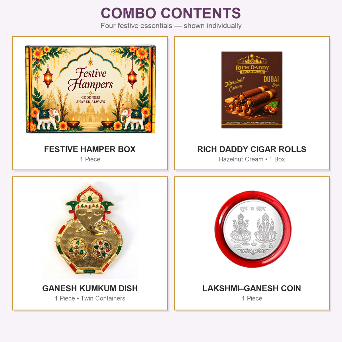 Kumkum Dish Hamper Contents