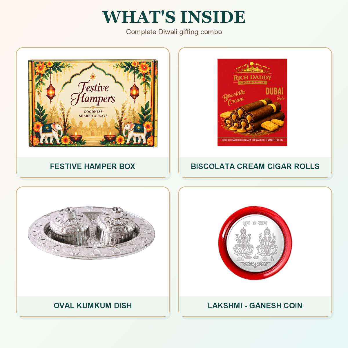 Kumkum Dish Hamper Contents