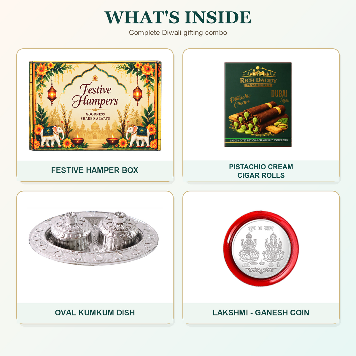 Kumkum Dish Hamper Contents