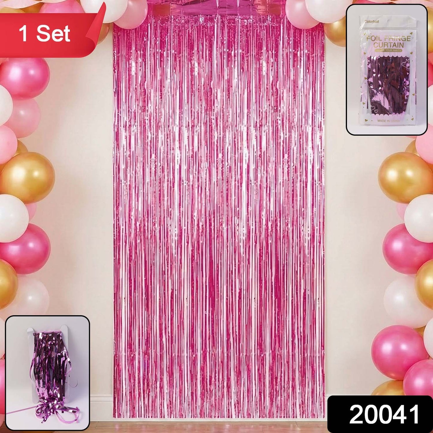 Decorative Foil Fringe Curtain for Birthday & Party Decoration
