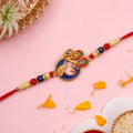 Peacock Meenakari Rakhi – Vibrant Traditional Thread for Brother