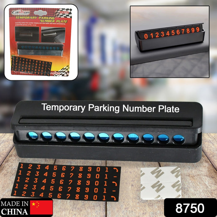 8750 Temporary Car Parking Mobile Number Display with Magnetic Numbers Stickers,Car Parking Magnetic Mobile/Telephone Number Plate (1Pc)  