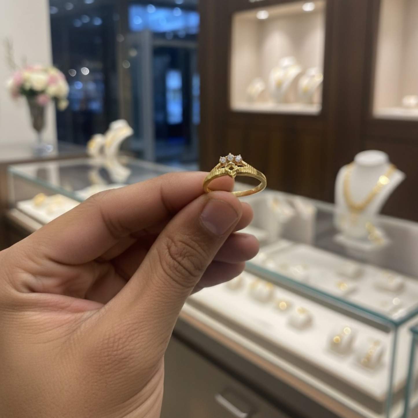 Premium Gold-Tone Designer Ring – Pack of 6 (Mix Collection)